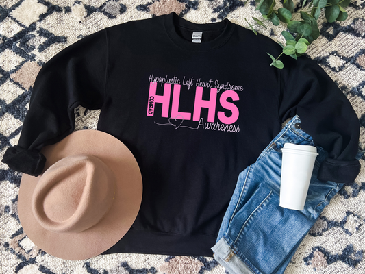 Hypoplastic Left Heart Syndrome – CHD HLHS Awareness Sweatshirt for Heart Families
