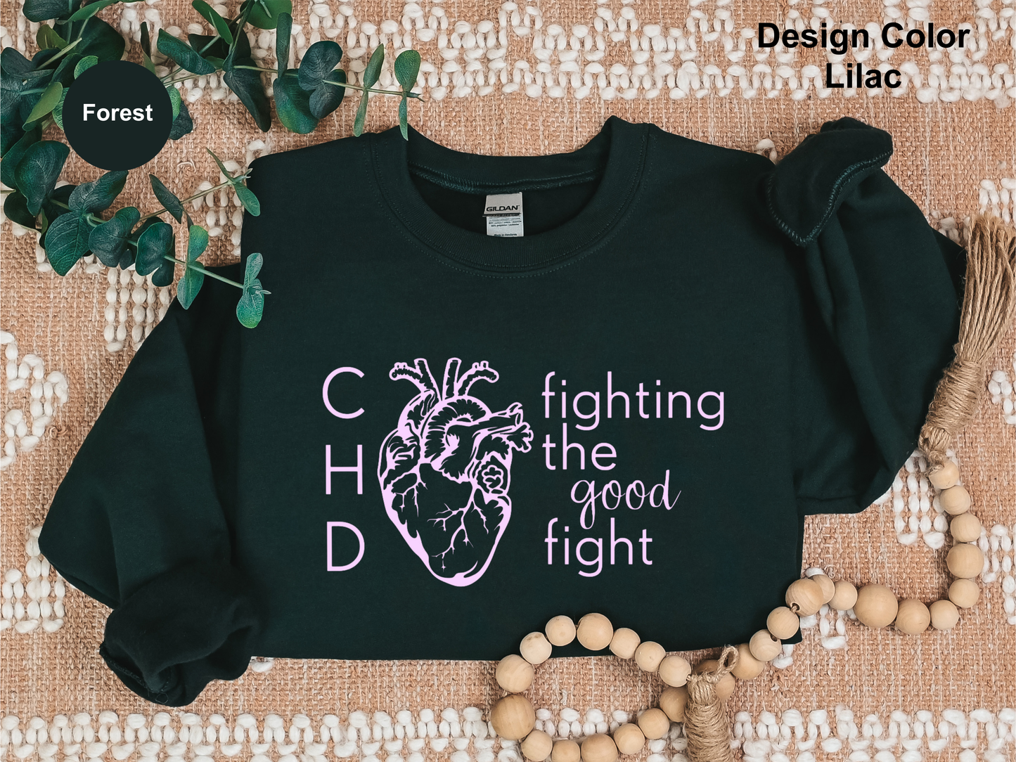 Fighting The Good Fight-CHD Awareness Sweatshirt
