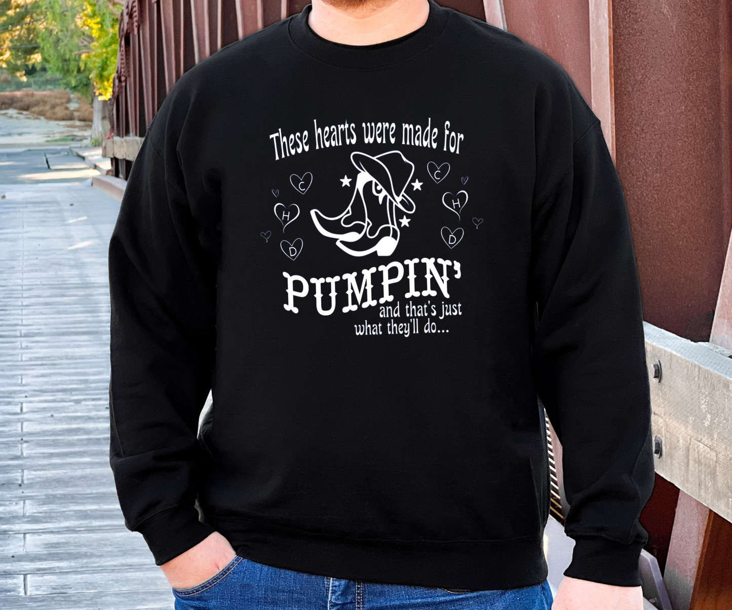 Hearts Were Made For Pumpin-CHD Awareness Sweatshirt