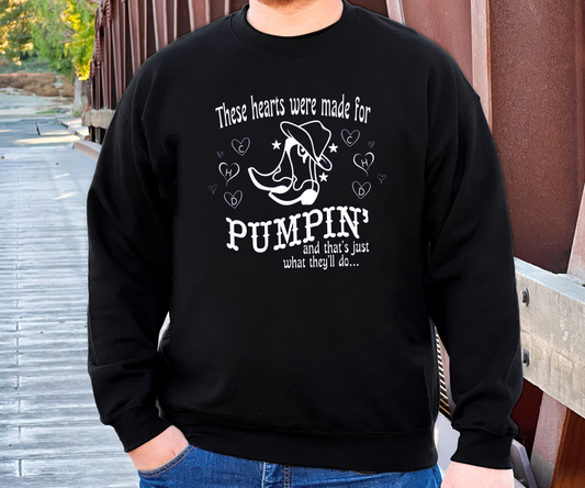 Hearts Were Made for Pumpin’ – CHD Sweatshirt for Families & Supporters