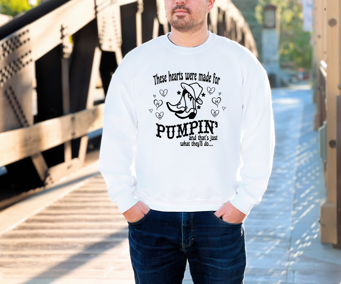 Hearts Were Made For Pumpin-CHD Awareness Sweatshirt