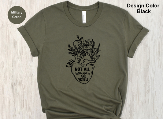 Not All Wounds Are Visible – CHD Awareness Shirt
