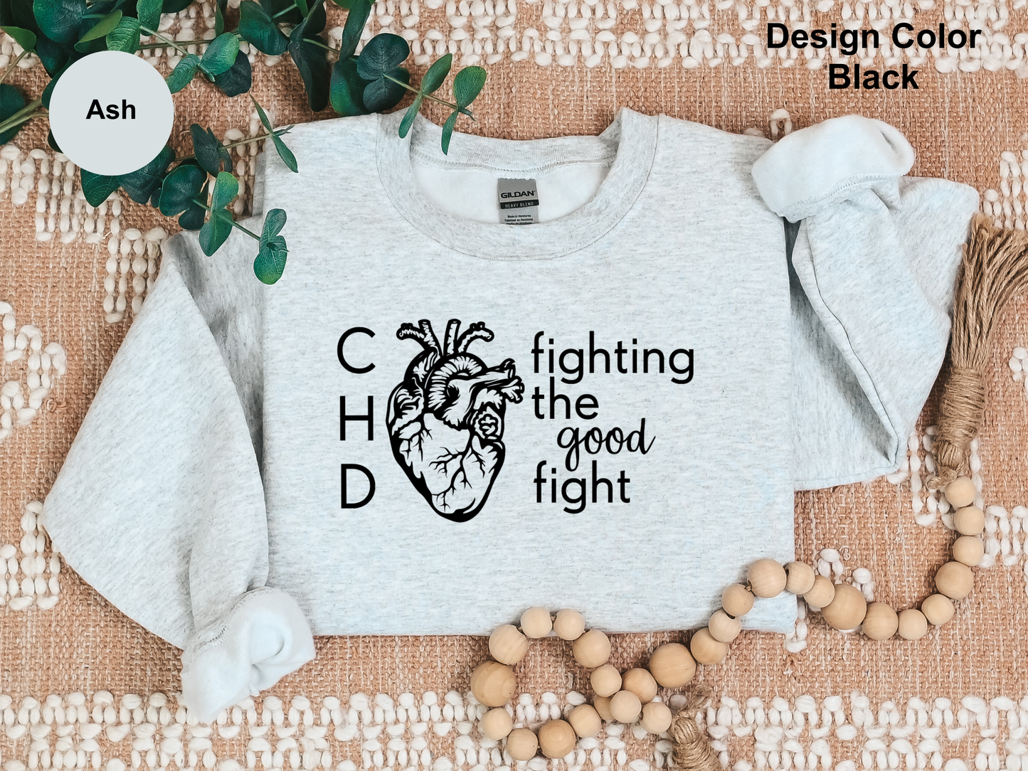 Fighting The Good Fight-CHD Awareness Sweatshirt