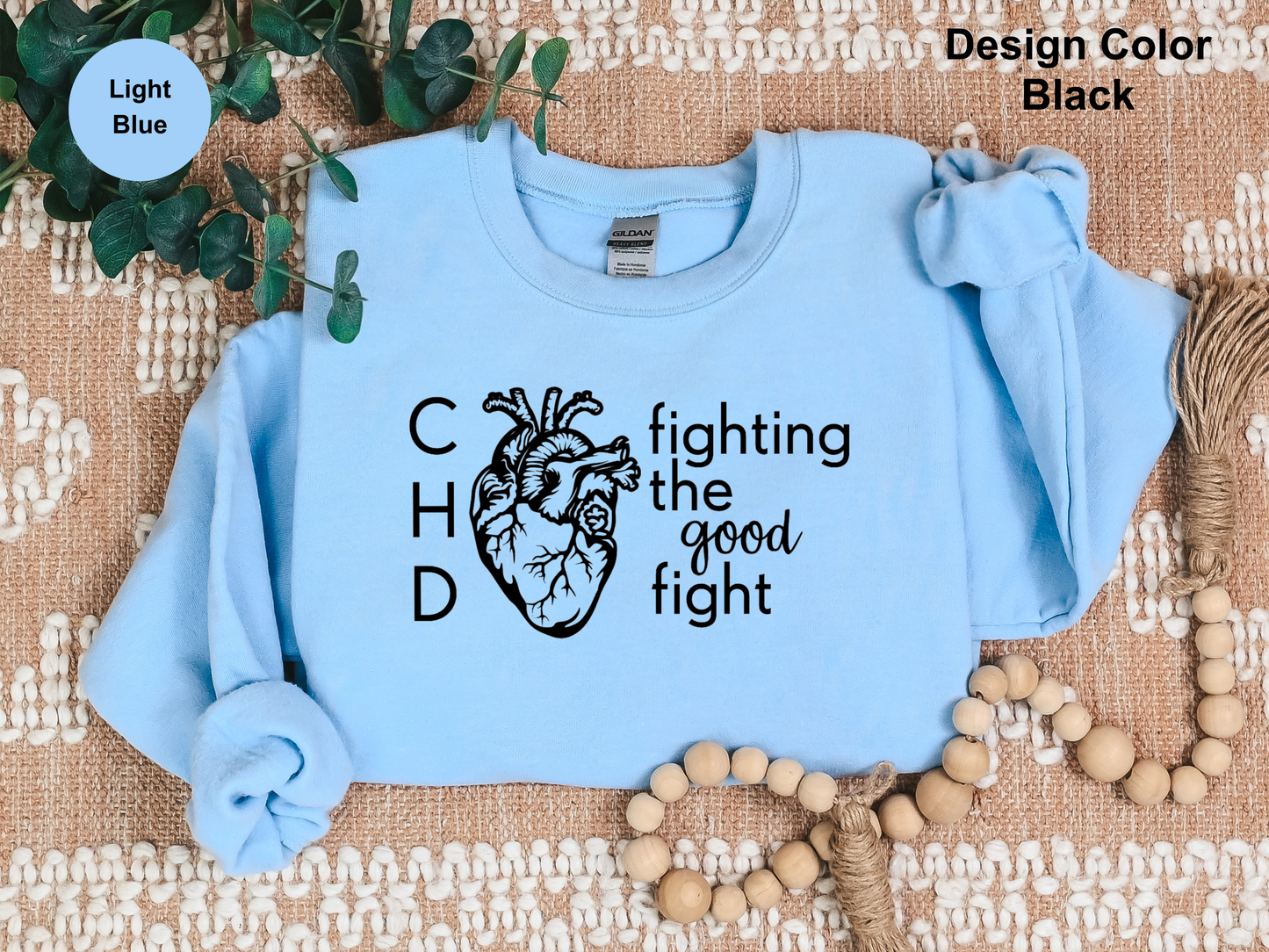 Fighting The Good Fight-CHD Awareness Sweatshirt