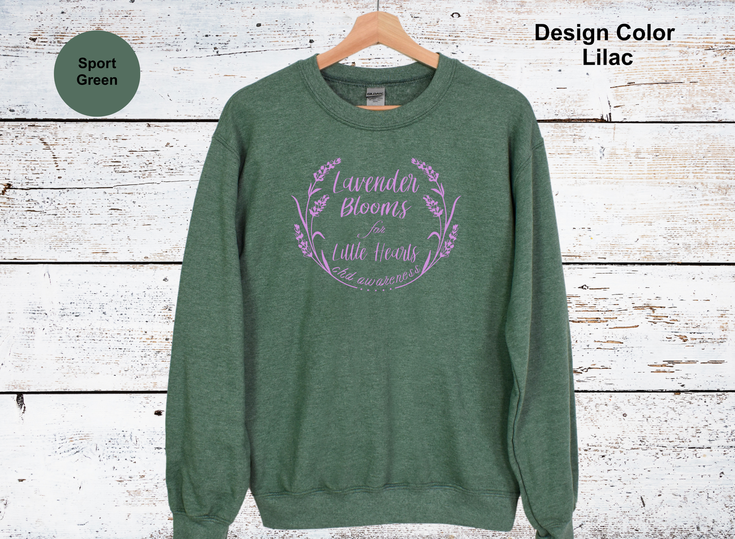 Lavender Blooms for Little Hearts-CHD Sweatshirt