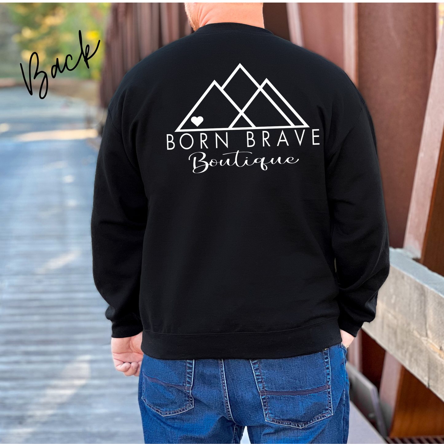 Heart Warrior Grandpa Sweatshirt – Personalized Gildan Crewneck | CHD Awareness