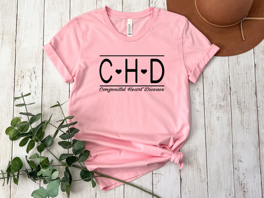 CHD Awareness Tee | Minimalist Design for Families and Supporters