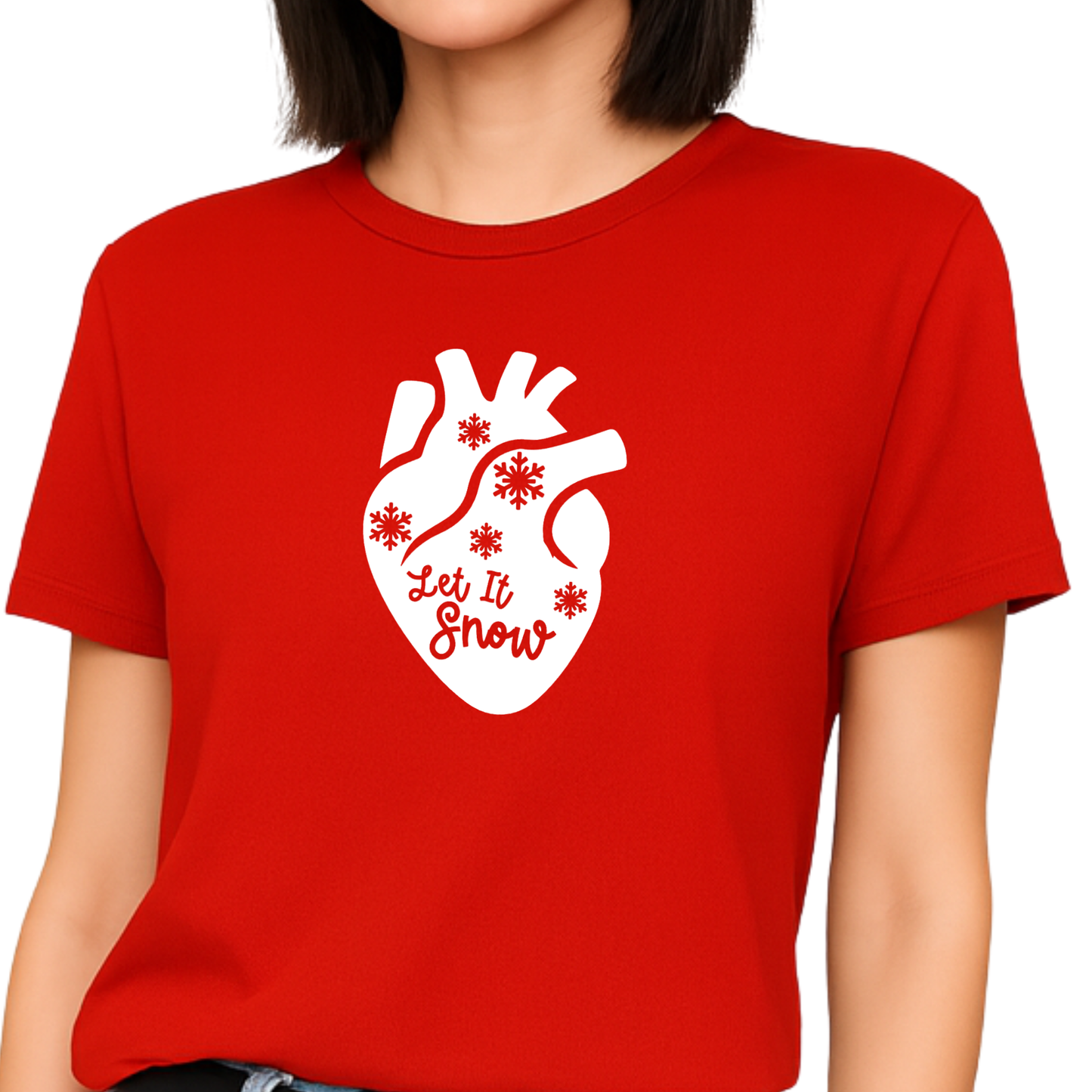 Christmas CHD Awareness Tee | Let It Snow