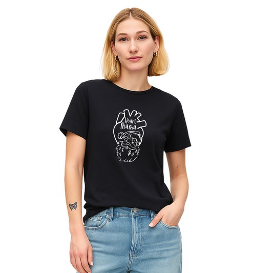 Christmas CHD Awareness Tee | Heart Mama | Santa