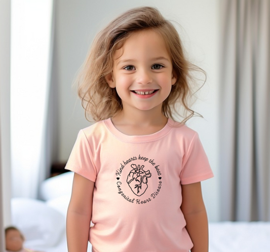 Kind Hearts Keep the Beat – CHD Awareness Toddler Shirt