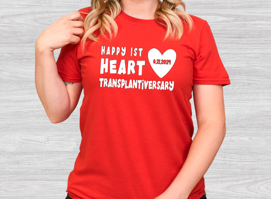 Rockin’ My New Heart – CHD Transplant Awareness Tee for Warriors