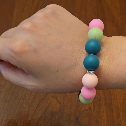 Silicone Wristlet Keychain|Elastic|Colors