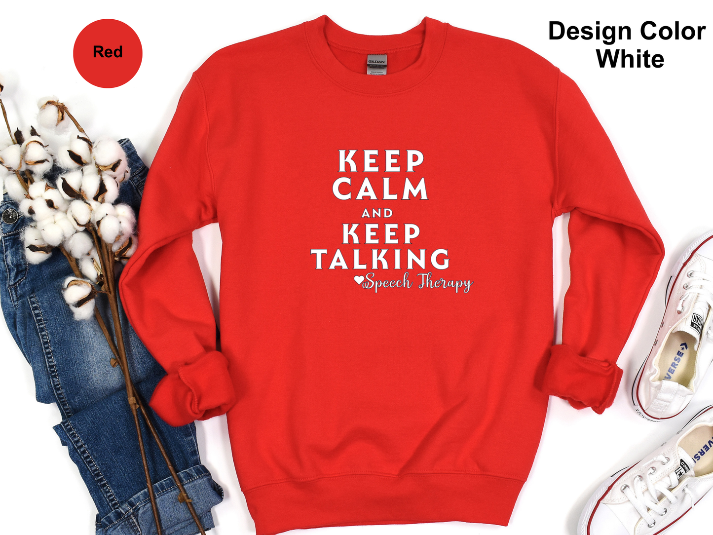 Keep Calm-Speech Therapy Sweatshirt