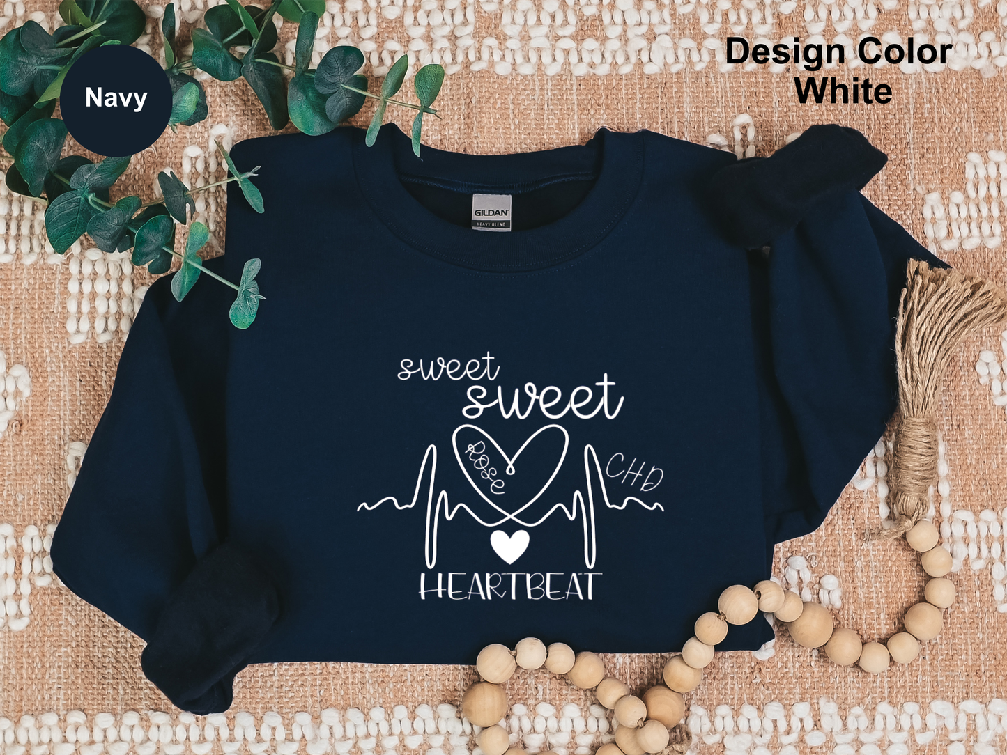 Sweet Sweet Heartbeats-CHD Awareness Sweatshirt