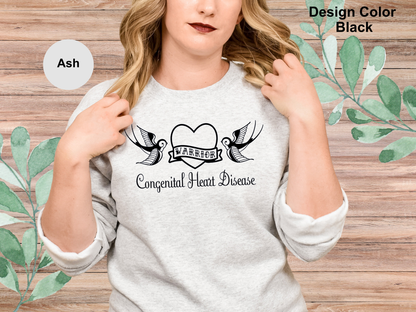 Sailor Tattoo Style-CHD Awareness Sweatshirt