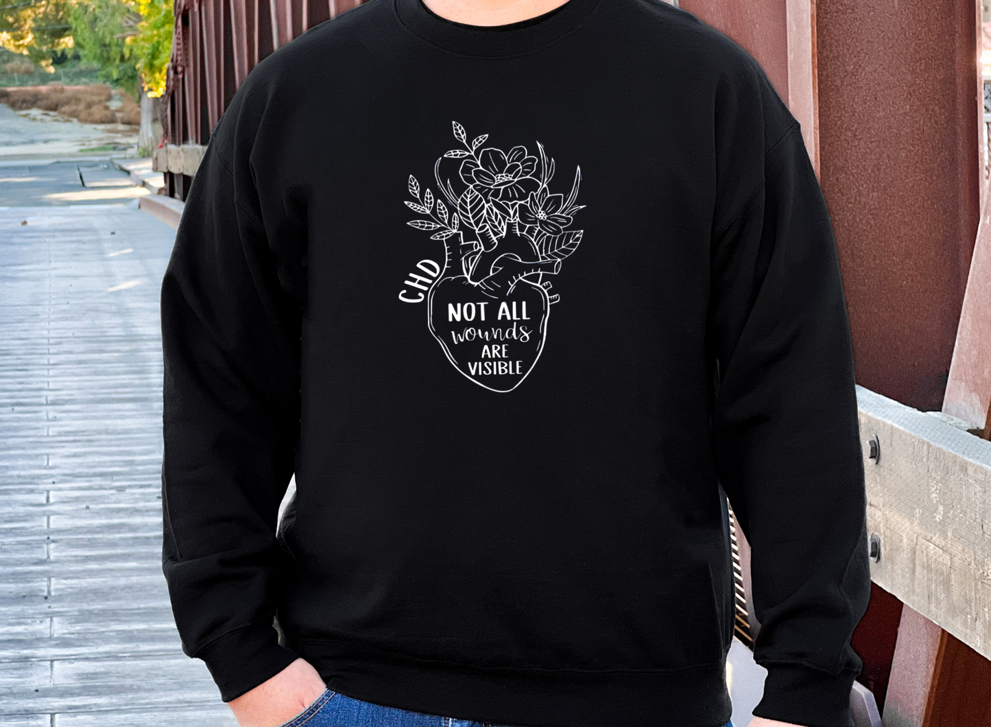 Invisible Wounds-CHD Awareness Sweatshirt