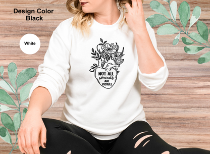 Invisible Wounds-CHD Awareness Sweatshirt