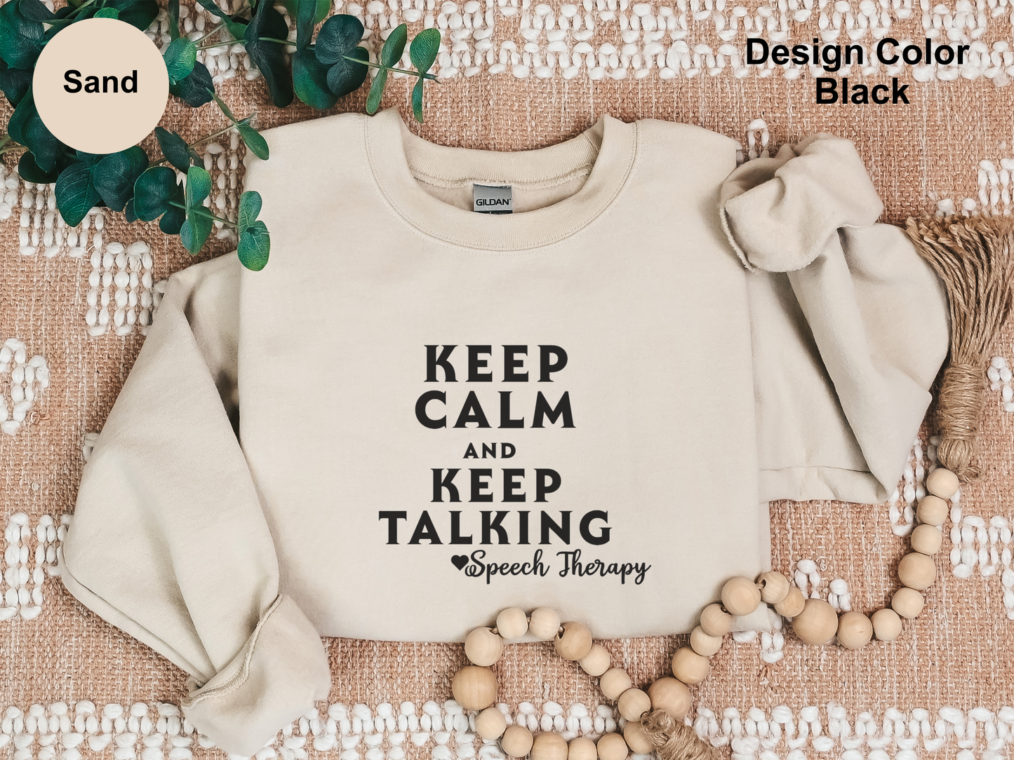 Keep Calm-Speech Therapy Sweatshirt