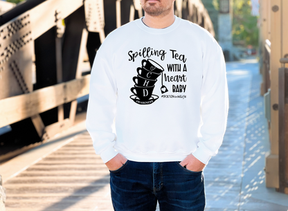 Spillin' Tea-CHD Awareness Sweatshirt