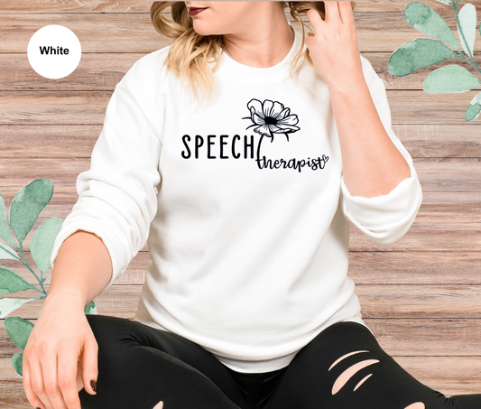 Delicate Flower-Speech Therapy Sweatshirt