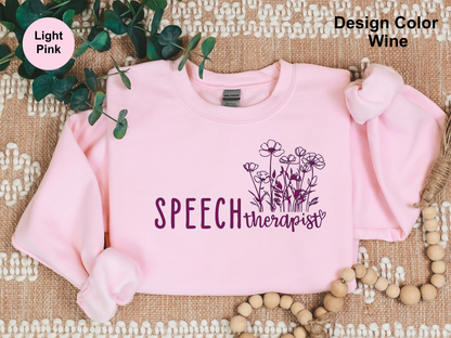 Flower Garden-Speech Therapy Sweatshirt