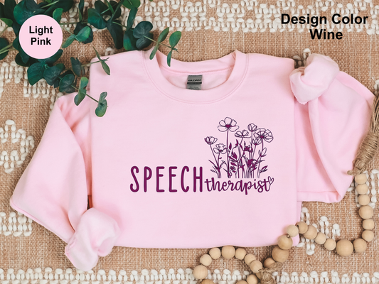 Flower Garden-Speech Therapy Sweatshirt