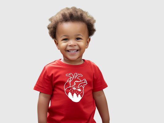 Christmas CHD Awareness Toddler Shirt | Santa's Sleigh