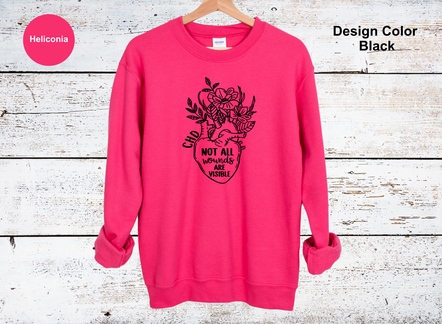 Invisible Wounds-CHD Awareness Sweatshirt