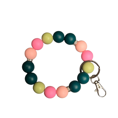 Silicone Wristlet Keychain|Elastic|Colors