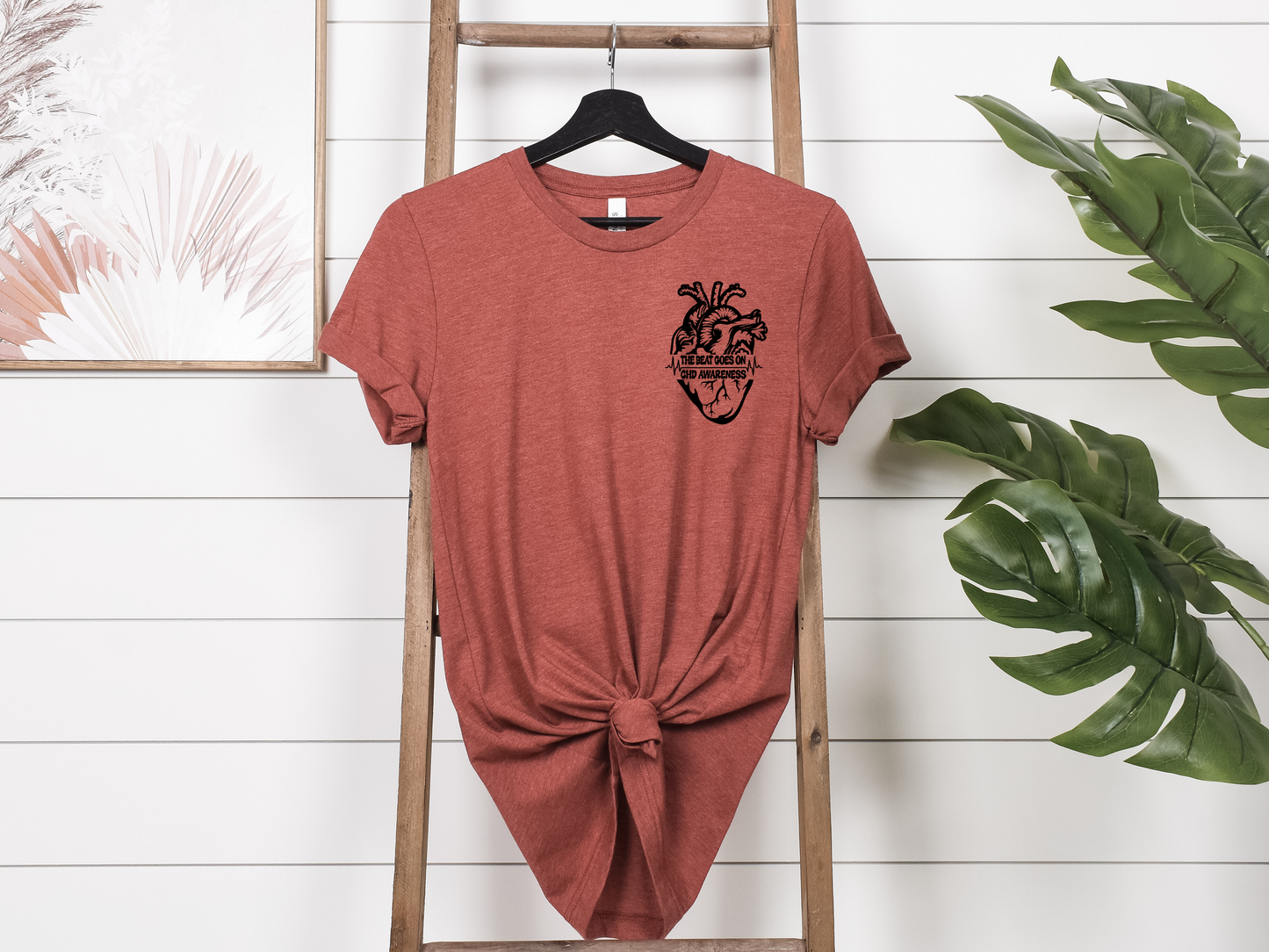 CHD Graphic Tee – Human Heart -The Beat Goes On Awareness Shirt | Celebrate Strength & Resilience in Comfort-For Heart Moms-CHD Families and Supporters-Cardiac Healthcare Workers