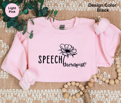 Delicate Flower-Speech Therapy Sweatshirt