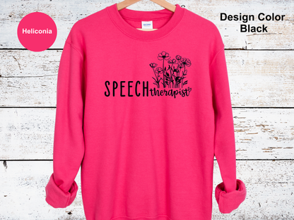 Flower Garden-Speech Therapy Sweatshirt
