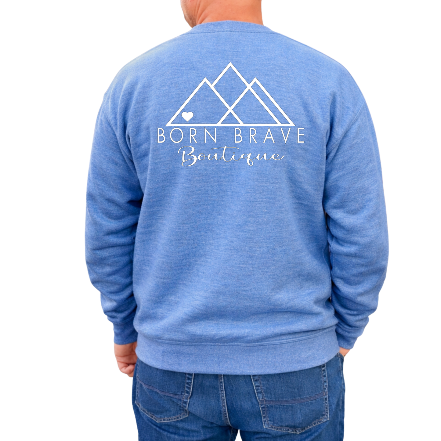 Heart Warrior Grandpa Sweatshirt – Personalized Gildan Crewneck | CHD Awareness