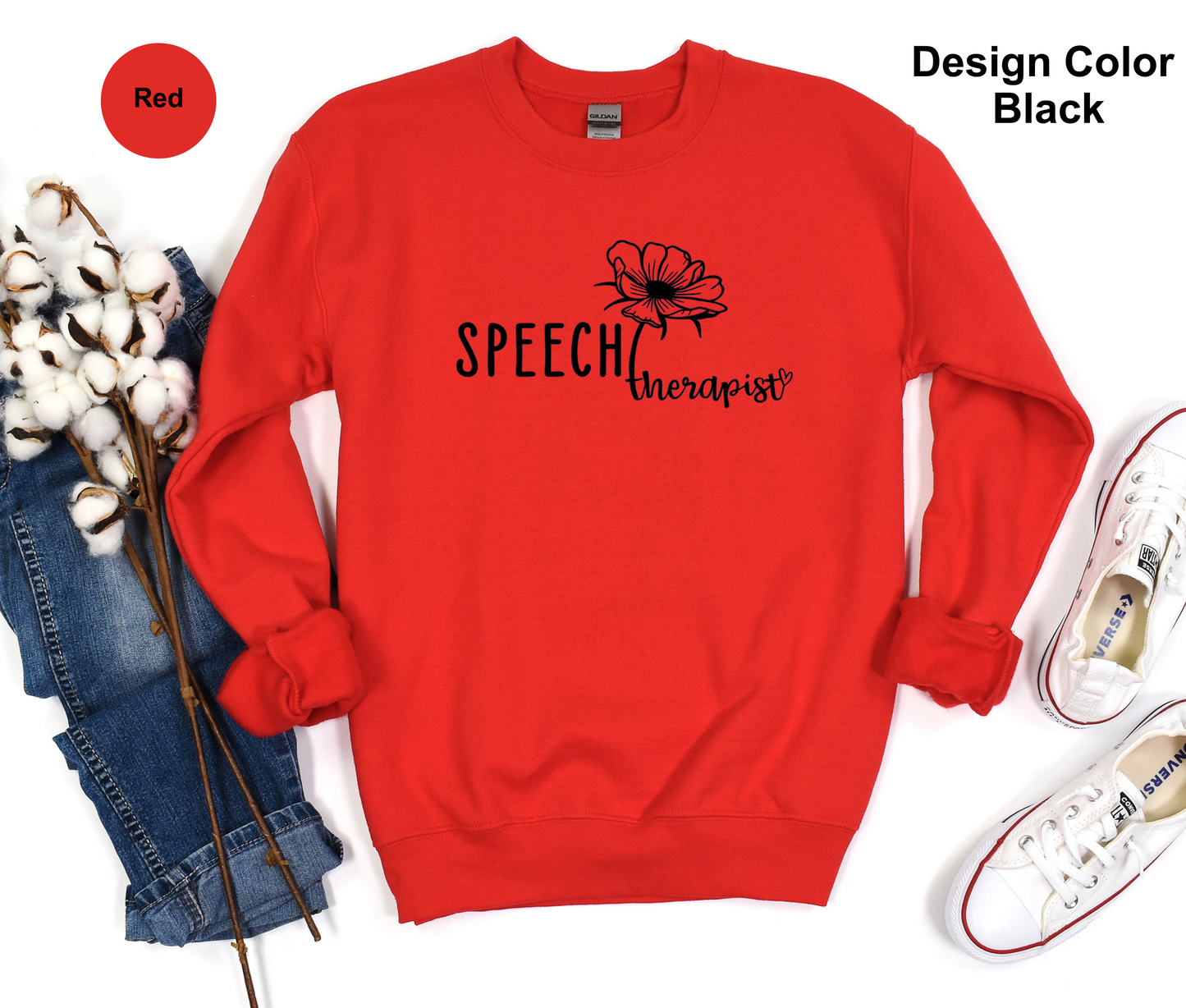Delicate Flower-Speech Therapy Sweatshirt