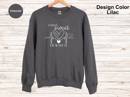 Sweet Sweet Heartbeats-CHD Awareness Sweatshirt