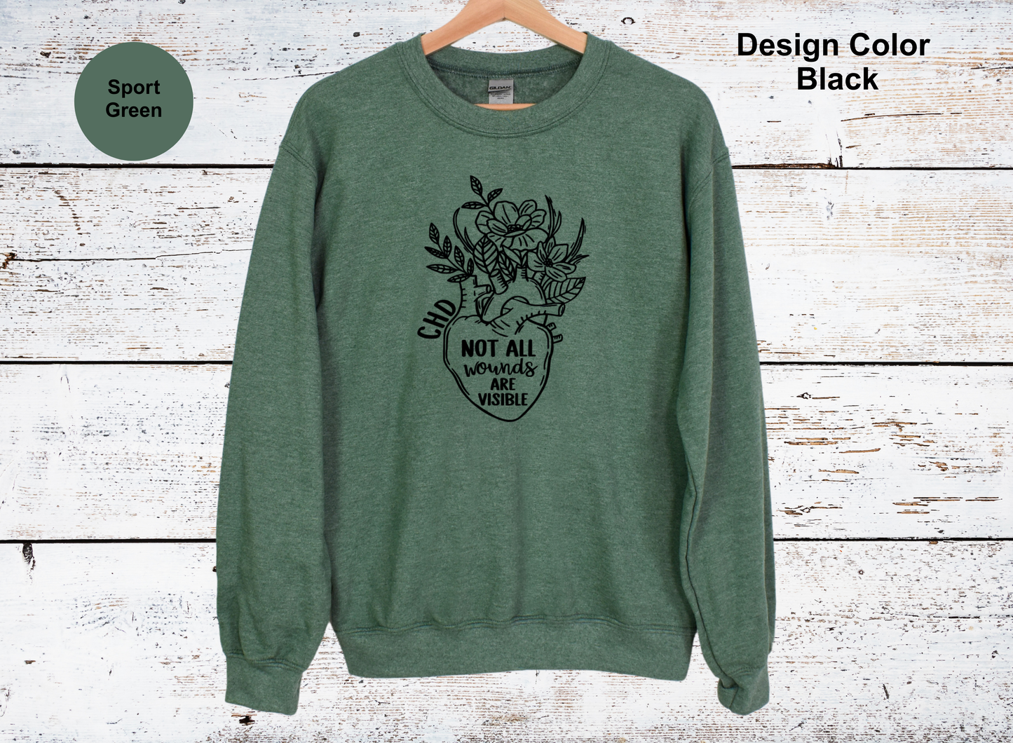 Invisible Wounds-CHD Awareness Sweatshirt