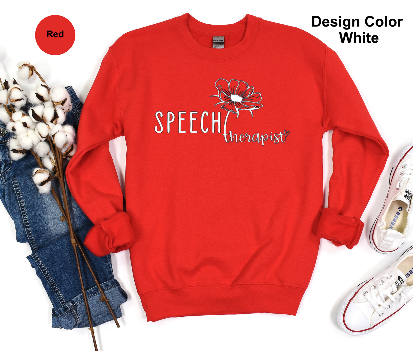 Delicate Flower-Speech Therapy Sweatshirt