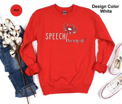 Delicate Flower-Speech Therapy Sweatshirt