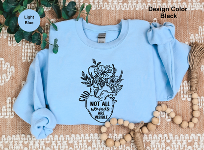 Invisible Wounds-CHD Awareness Sweatshirt