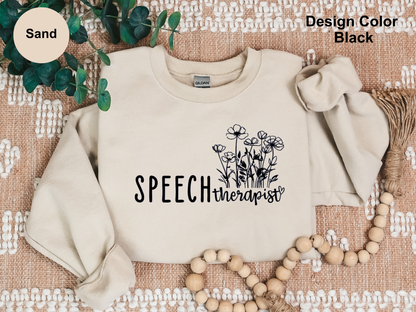 Flower Garden-Speech Therapy Sweatshirt