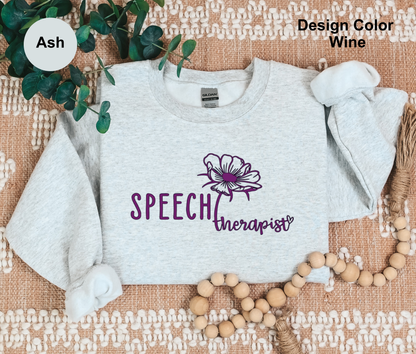 Delicate Flower-Speech Therapy Sweatshirt