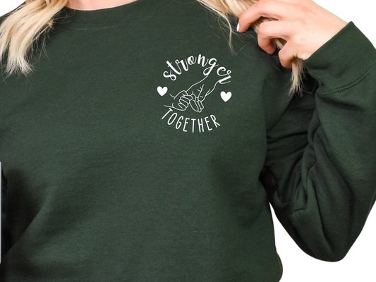 Unbreakable Love – CHD Mama Sweatshirt for Proud Heart Moms-Baby Hand