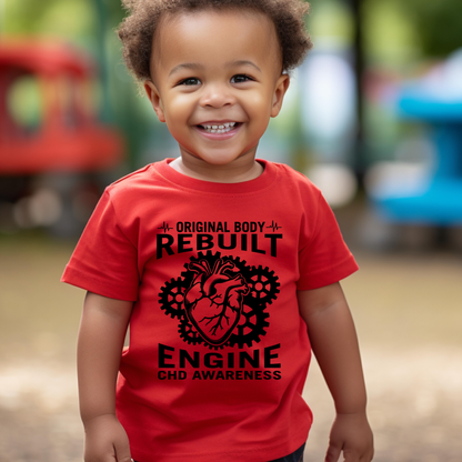 Rebuilt Engine CHD Awareness | Heart Warrior Tee