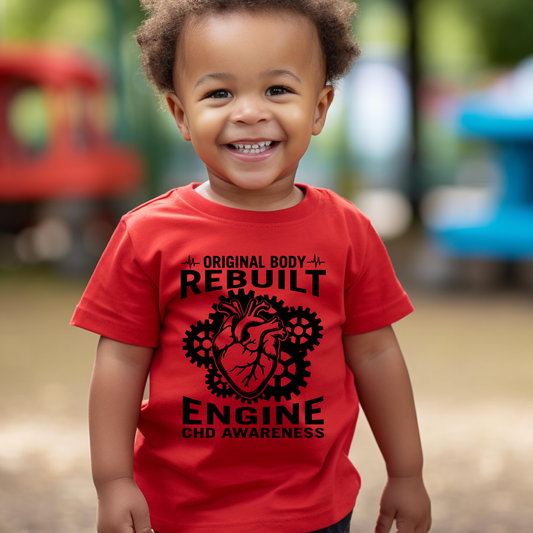 Rebuilt Engine CHD Awareness | Heart Warrior Tee