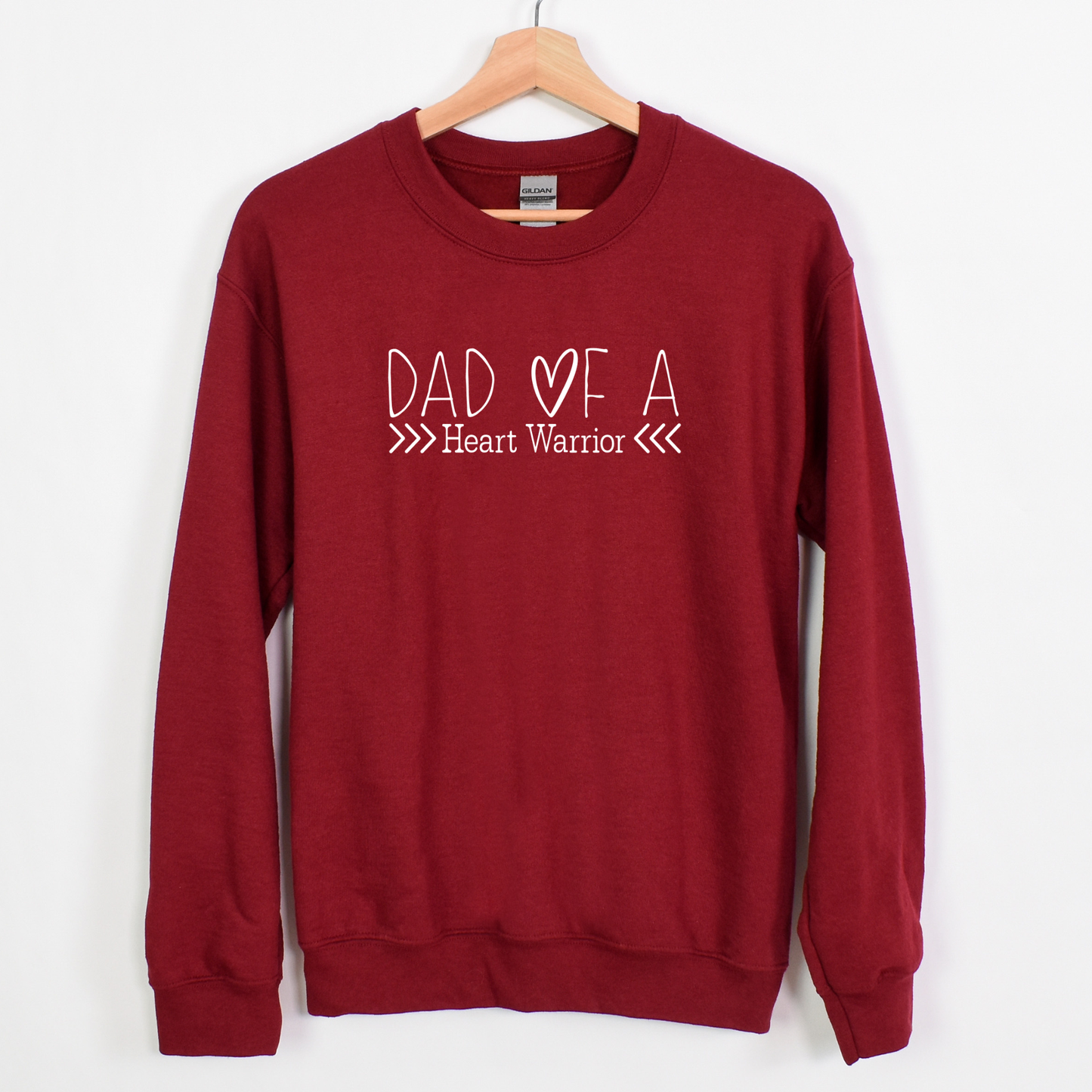 Heart Warrior Supporter | CHD Awareness Sweatshirt – Personalized Gildan Crewneck