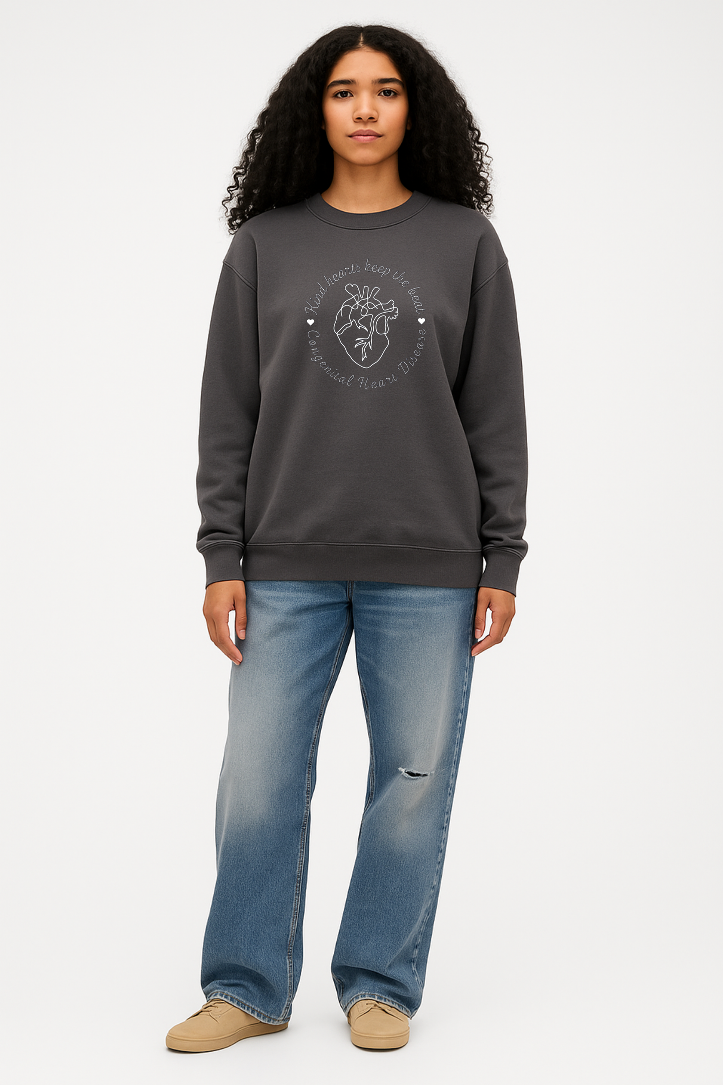Kind Hearts– CHD Awareness Sweatshirt For Heart Families & Supporters