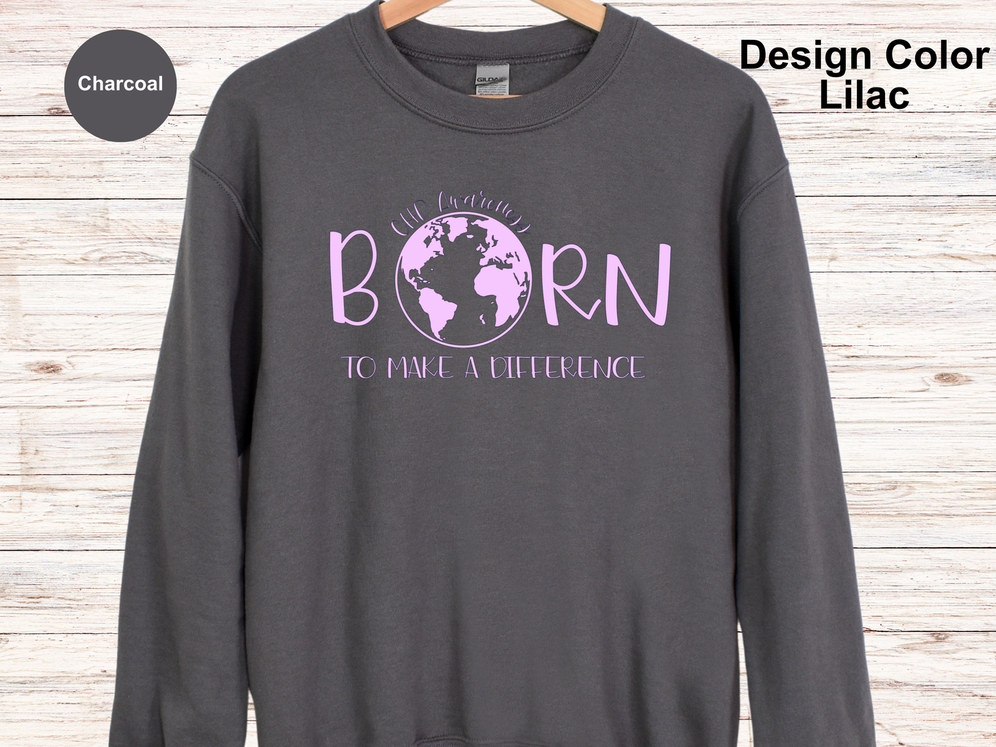 Born To Make A Difference-CHD Awareness Sweatshirt