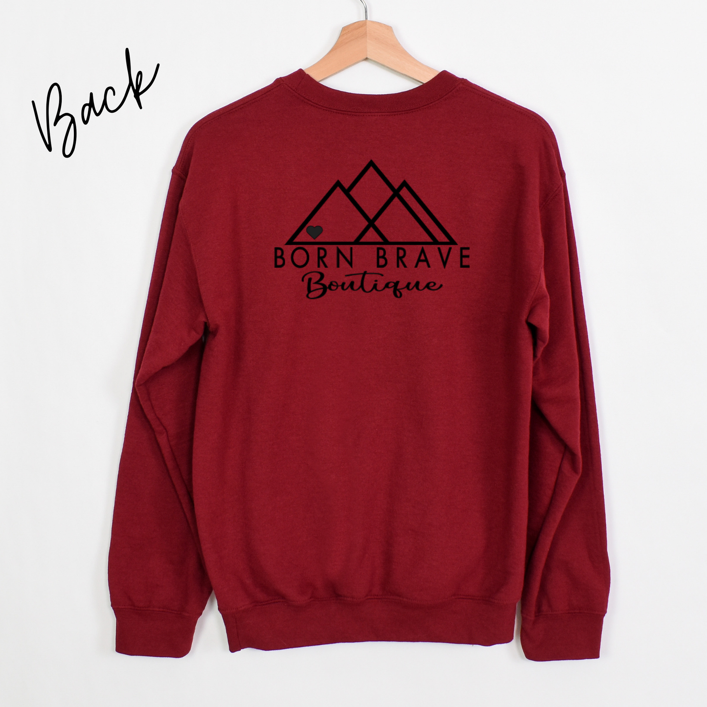 I Wear Red For | Personalized Heart Warrior Name-Sweatshirt for Grandma