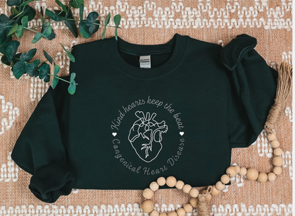 Kind Hearts– CHD Awareness Sweatshirt For Heart Families & Supporters