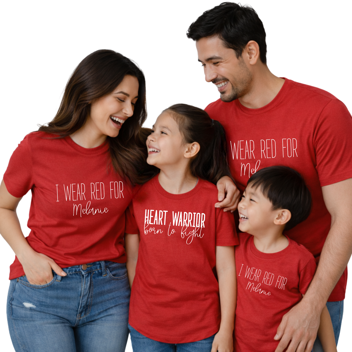 Family Bundle-I Wear Red For a Warrior